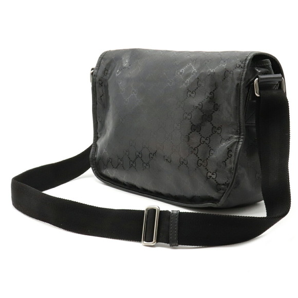 Gucci GG Implement Messenger Crossbody Bag Leather Black - Picture 2 of 8